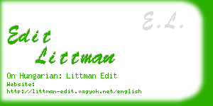 edit littman business card